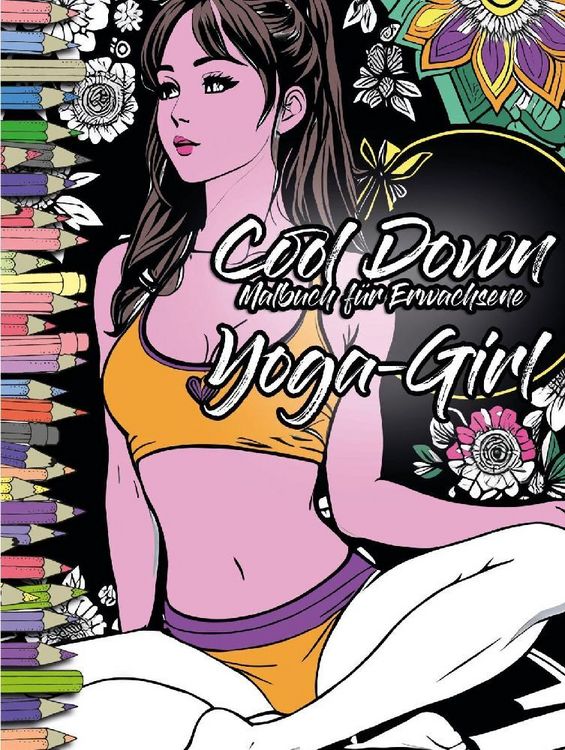 Produktbild: Cool Down | Malbuch f&uuml;r Erwachsene: Yoga-Girl