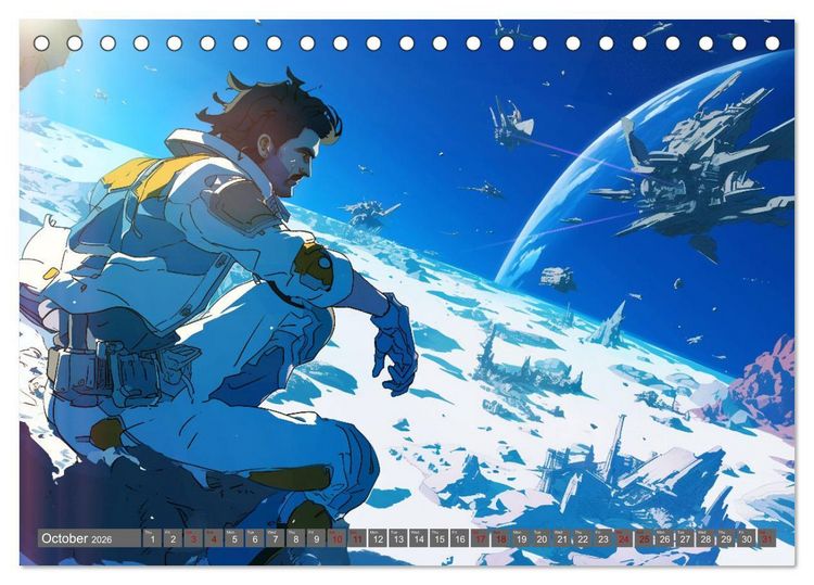 Produktbild: Starlight Warriors (Desk Calendar 2026 DIN A5 landscape), CALVENDO 12 Month DeskCalendar