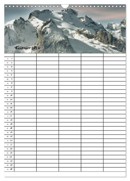 Produktbild: Dein Berge Kalender (Wandkalender 2026 DIN A3 hoch), CALVENDO Monatskalender