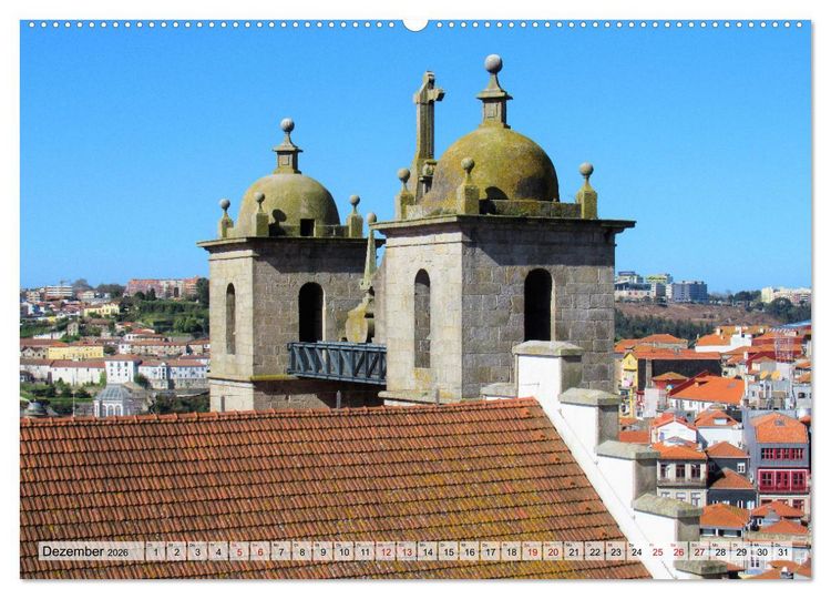 Produktbild: St&auml;dtereise nach Porto (Wandkalender 2026 DIN A2 quer), CALVENDO Monatskalender