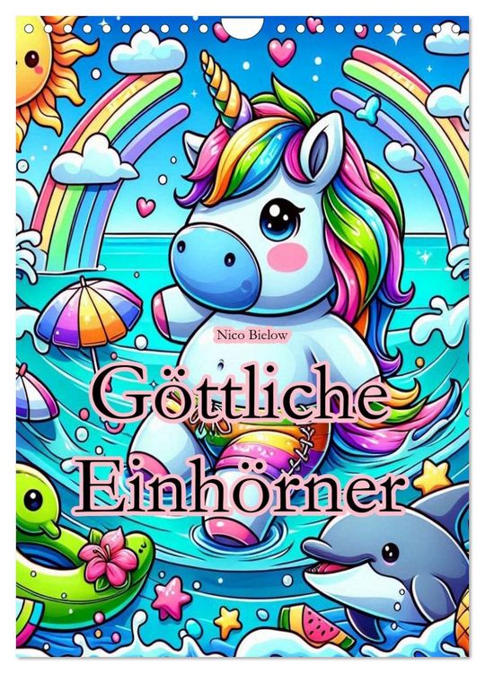 Produktbild: G&ouml;ttliche Einh&ouml;rner (Wandkalender 2026 DIN A4 hoch), CALVENDO Monatskalender