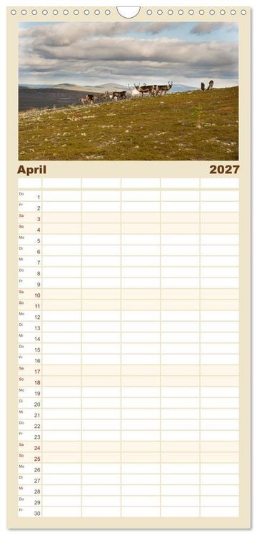 Produktbild: Familienplaner 2027 - Heimat der Samen mit 5 Spalten (Wandkalender, 21 x 45 cm) CALVENDO