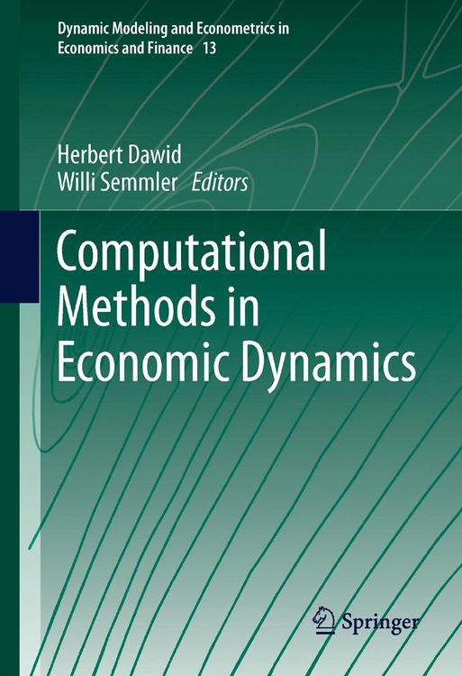 Produktbild: Computational Methods in Economic Dynamics