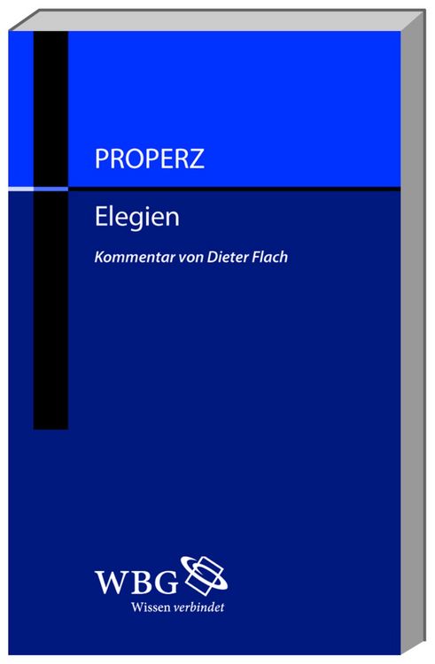 Produktbild: Properz, Elegien (Kommentarband)