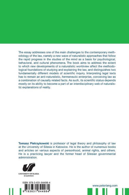 Produktbild: Naturalism and the Frontiers of Legal Science