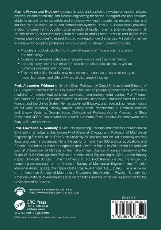 Produktbild: Plasma Physics and Engineering