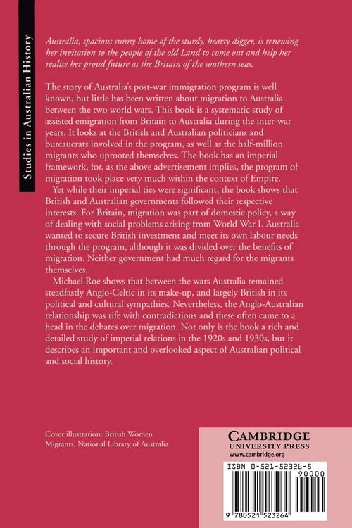 Produktbild: Australia, Britain and Migration, 1915 1940