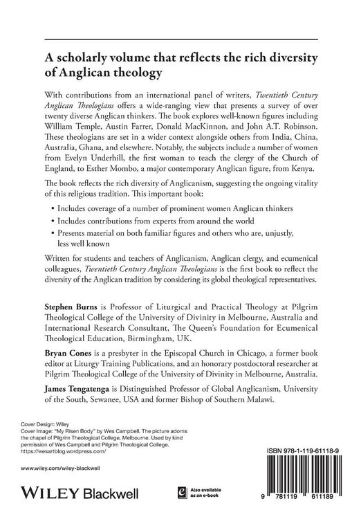 Produktbild: Twentieth Century Anglican Theologians - FromEvelyn Underhill to Esther Mombo