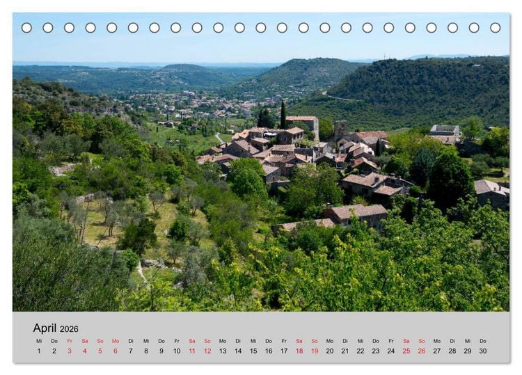 Produktbild: Bezaubernde Ard&egrave;che (Tischkalender 2026 DIN A5 quer), CALVENDO Monatskalender