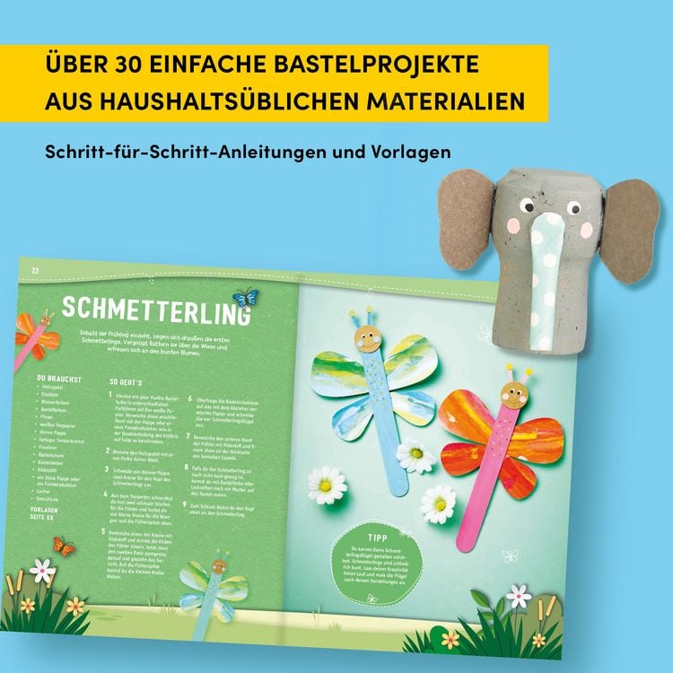 Produktbild: Mein tierisches Bastelbuch um die Welt