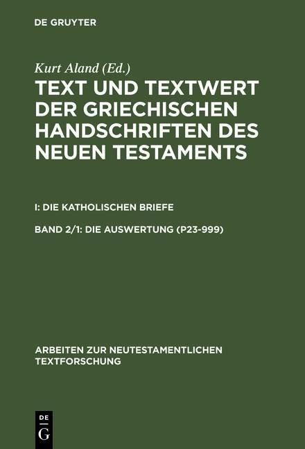 Produktbild: 1: Die Auswertung (P23-999). 2: Die Auswertung (1003-2805)