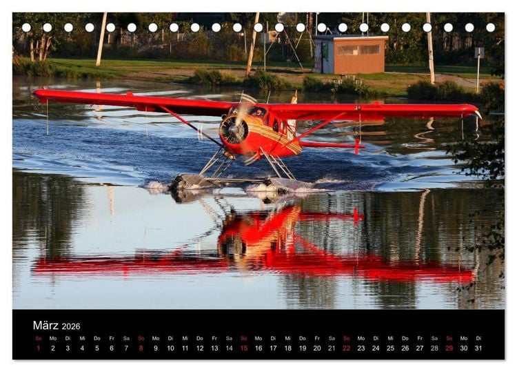 Produktbild: Faszination Fliegerei (Tischkalender 2026 DIN A5 quer), CALVENDO Monatskalender