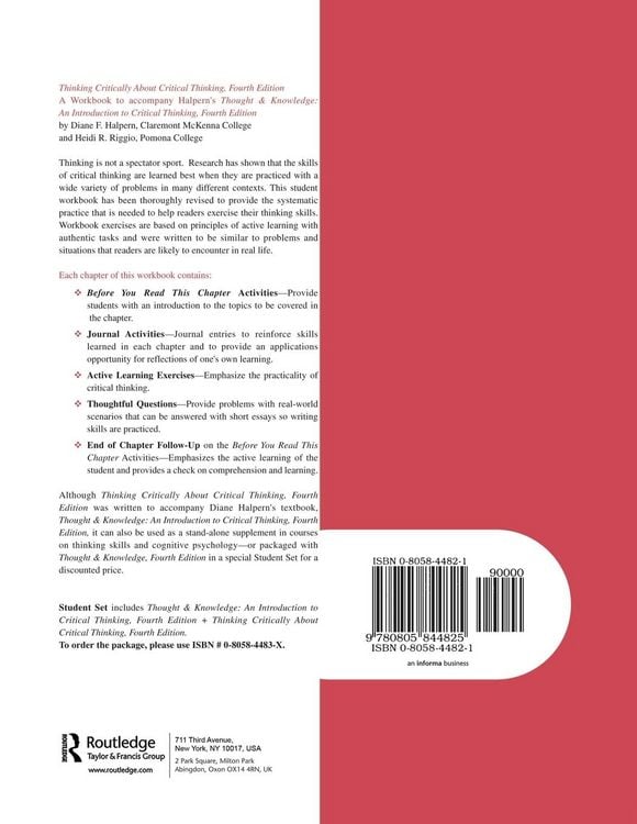 Produktbild: Thinking Critically About Critical Thinking