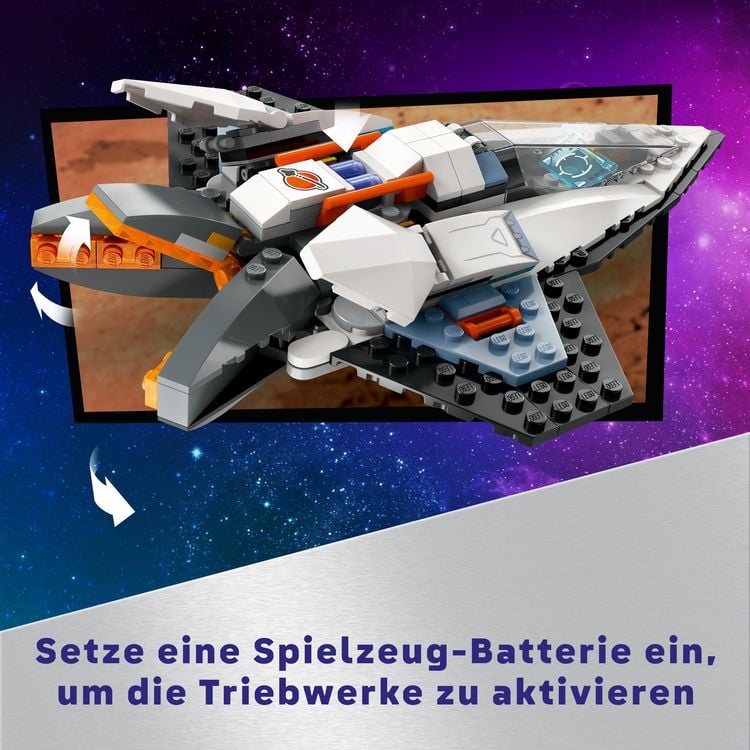Produktbild: LEGO City 60430 Raumschiff, Weltraum-Spielzeug mit Space Shuttle
