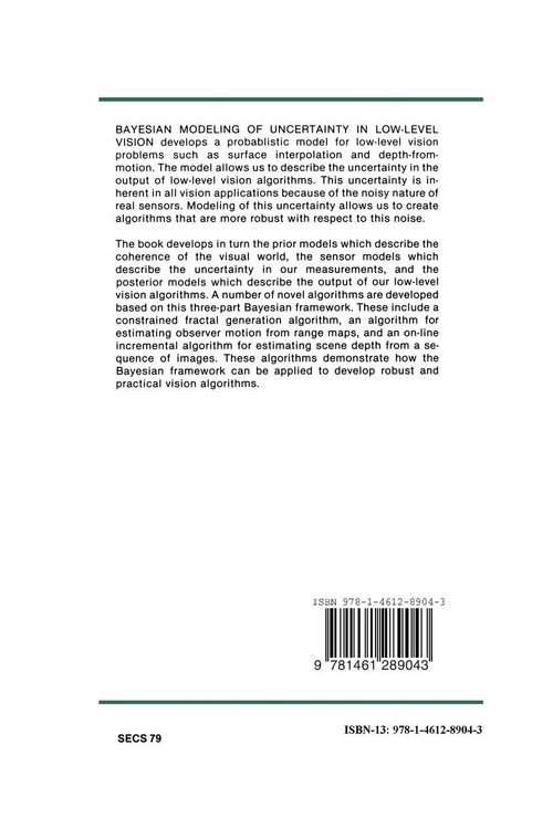 Produktbild: Bayesian Modeling of Uncertainty in Low-Level Vision