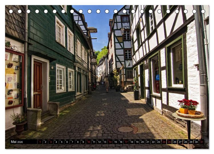 Produktbild: Stadtansichten, Monschau die Altstadt (Tischkalender 2026 DIN A5 quer), CALVENDO Monatskalender
