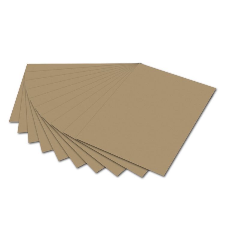 Produktbild: folia Tonzeichenpapier 130g/m&sup2; rehbraun DIN A4 100 Blatt