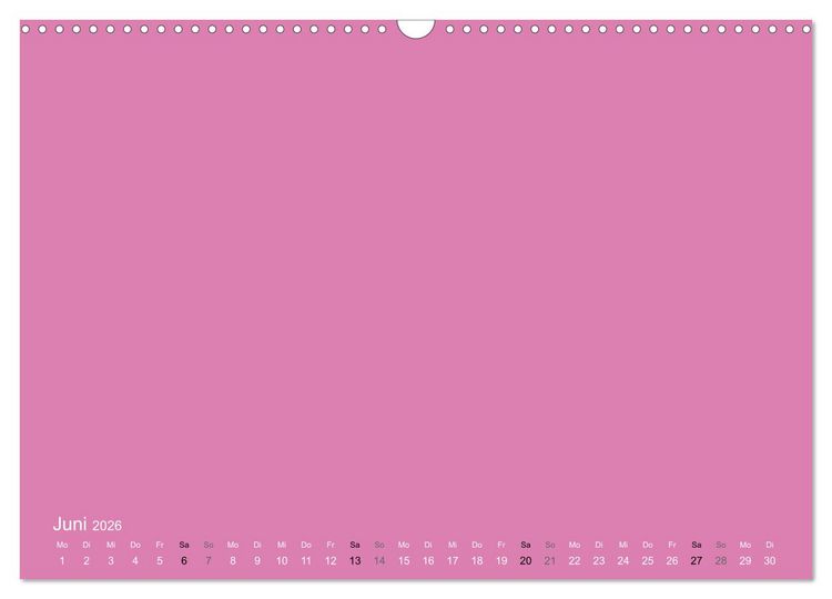 Produktbild: Bastelkalender - Pink (Wandkalender 2026 DIN A3 quer), CALVENDO Monatskalender