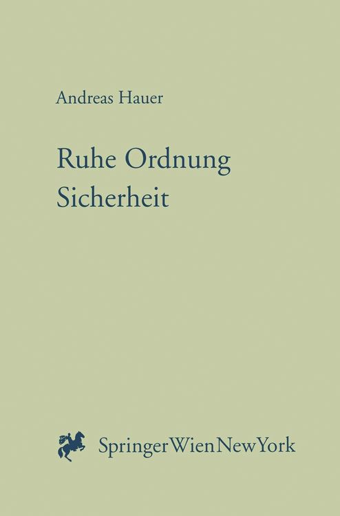 Produktbild: Ruhe, Ordnung, Sicherheit