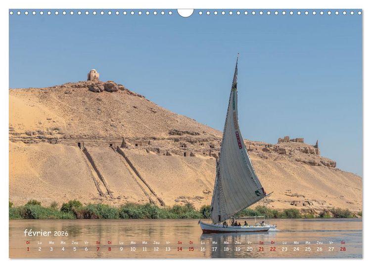 Produktbild: &Eacute;gypte, sur les rives du Nil (Calendrier mural 2026 DIN A3 vertical), CALVENDO calendrier mensuel