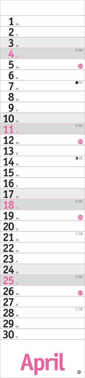 Produktbild: Langplaner, pink 2027