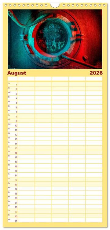 Produktbild: Familienplaner 2026 - Ruhrpott Akzente mit 5 Spalten (Wandkalender, 21 x 45 cm) CALVENDO