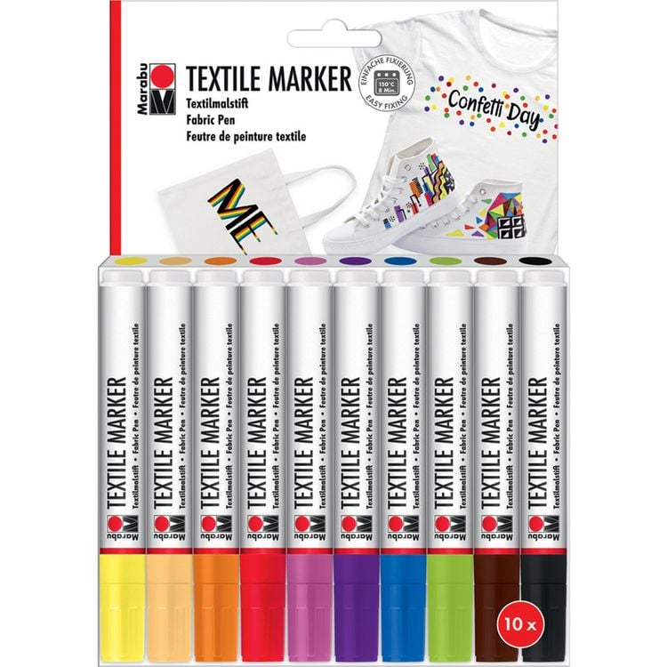 Produktbild: Marabu Textile Marker 3mm 10 St&uuml;ck