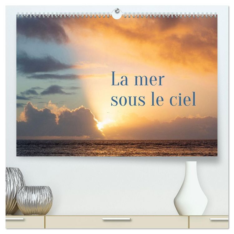 Produktbild: La mer sous le ciel (Calendrier mural 2026 DIN A2 vertical) calendrier de bureau