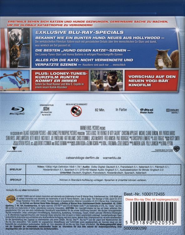 Produktbild: Cats & Dogs - Die Rache der Kitty Kahlohr (inkl. Digital Copy)