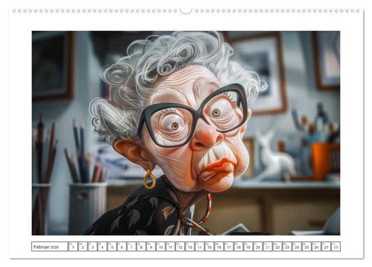 Produktbild: Alt, aber nicht leise (Wandkalender 2026 DIN A2 quer), CALVENDO Monatskalender