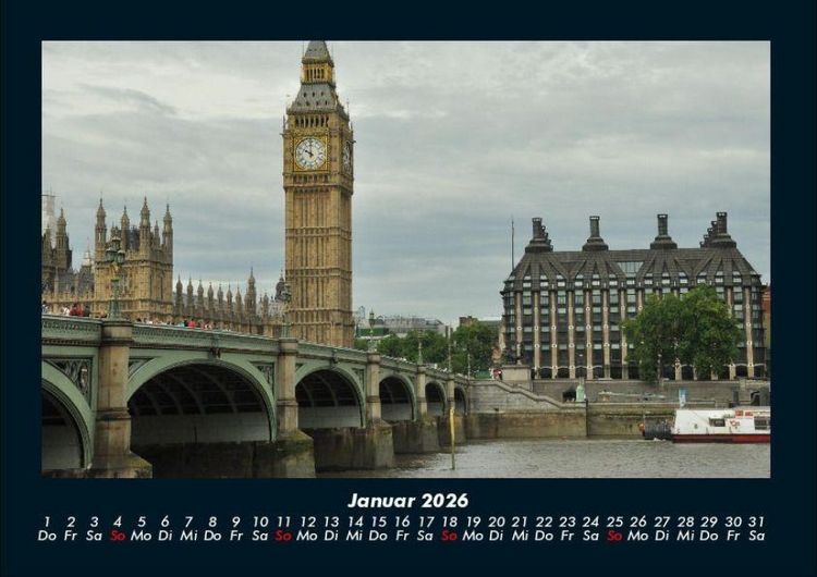 Produktbild: London 2026 Fotokalender DIN A4
