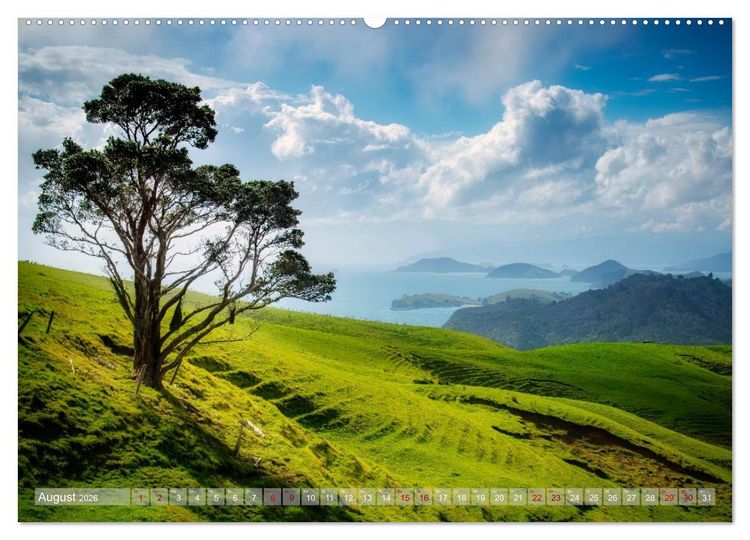 Produktbild: Nat&uuml;rlich Neuseeland (Wandkalender 2026 DIN A2 quer), CALVENDO Monatskalender