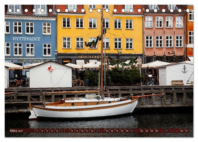 Produktbild: D&auml;nemark - J&uuml;tland & Kopenhagen, Impressionen aus dem hohen Norden (Tischkalender 2027 DIN A5 quer), CALVENDO Monatskalender
