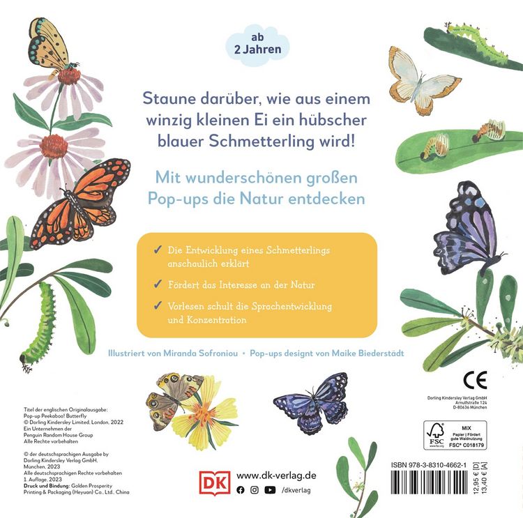 Produktbild: Mein Pop-up-Buch zum Staunen. Wo kommst du her, kleiner Schmetterling?