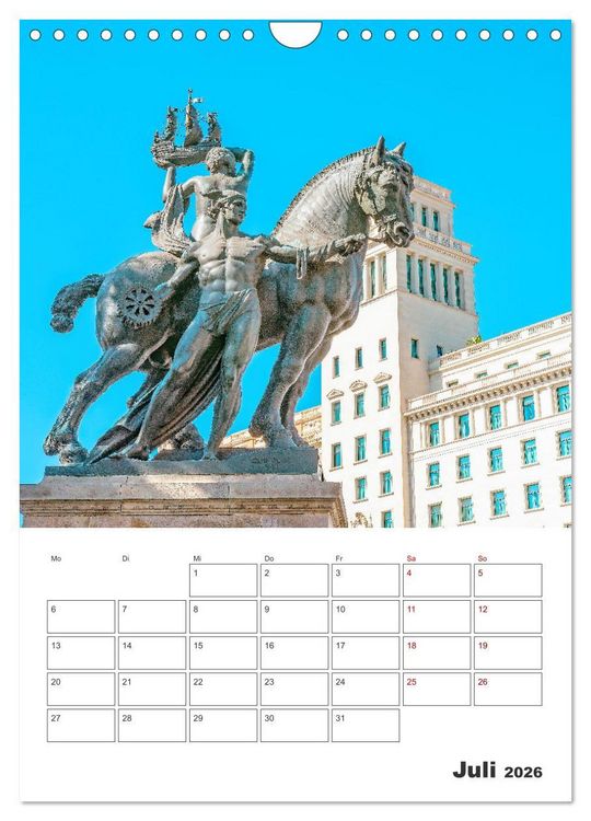 Produktbild: Barcelona - Urlaubsplaner (Wandkalender 2026 DIN A4 hoch), CALVENDO Monatskalender