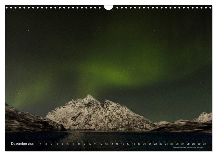 Produktbild: Hurtigruten im Winter - Hunting the light (Wandkalender 2026 DIN A3 quer), CALVENDO Monatskalender