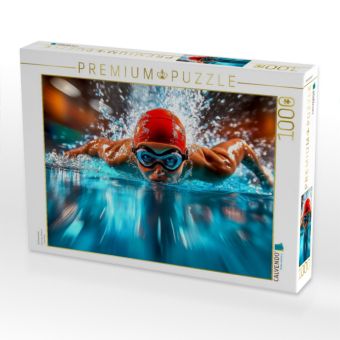 Produktbild: CALVENDO Puzzle Schwimmen | 1000 Teile Lege-Gr&ouml;&szlig;e 64x48cm Foto-Puzzle f&uuml;r gl&uuml;ckliche Stunden