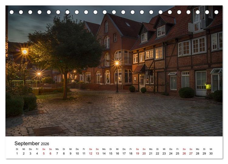 Produktbild: Buxtehude - Eine Perle in Niedersachsen (Tischkalender 2026 DIN A5 quer), CALVENDO Monatskalender