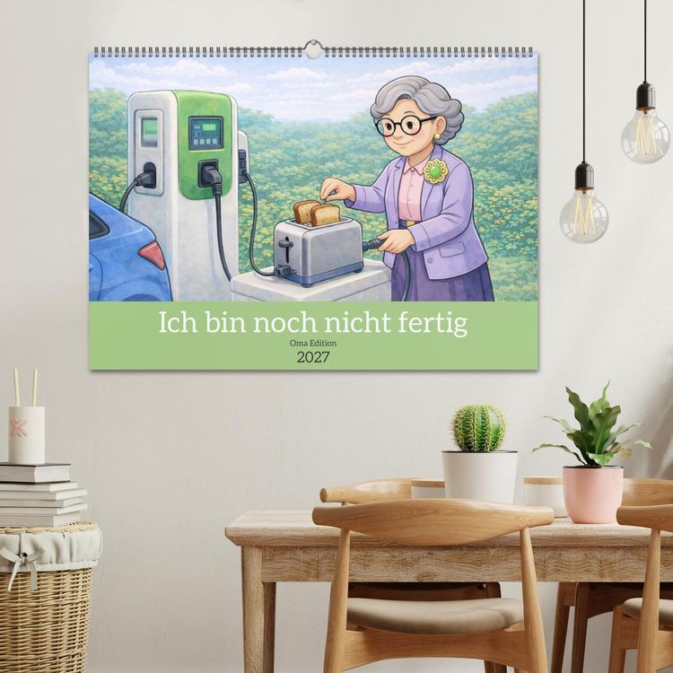 Produktbild: Ich bin noch nicht fertig - Oma Edition (Wandkalender 2027 DIN A2 quer), CALVENDO Monatskalender