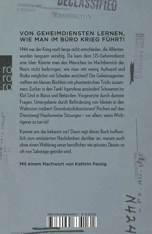 Produktbild: Das kleine Sabotage-Handbuch von 1944