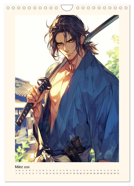 Produktbild: Gentle Anime Warriors (Wandkalender 2026 DIN A4 hoch), CALVENDO Monatskalender