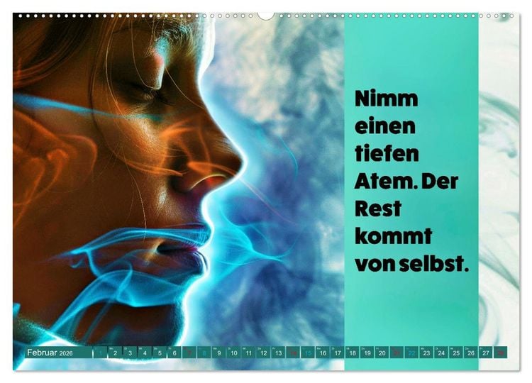 Produktbild: Im Flow des Atems - Energie des Lebens (Wandkalender 2026 DIN A2 quer), CALVENDO Monatskalender
