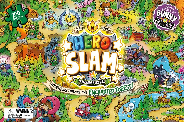 Produktbild: Jamie Smart&rsquo;s Hero Slam Jigsaw Puzzle