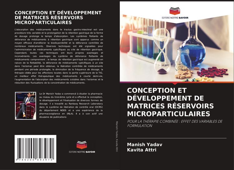 Produktbild: Conception Et D&eacute;veloppement De Matrices R&eacute;servoirs Microparticulaires