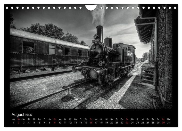 Produktbild: Dampflokomotiven (Wandkalender 2026 DIN A4 quer), CALVENDO Monatskalender
