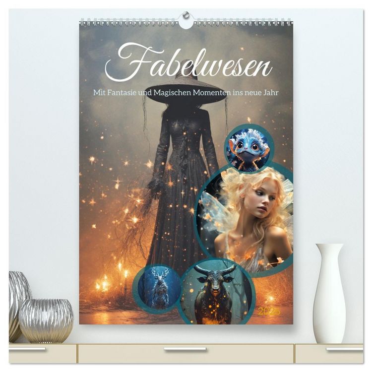 Produktbild: Fabelwesen (hochwertiger Premium Wandkalender 2026 DIN A2 hoch), Kunstdruck in Hochglanz