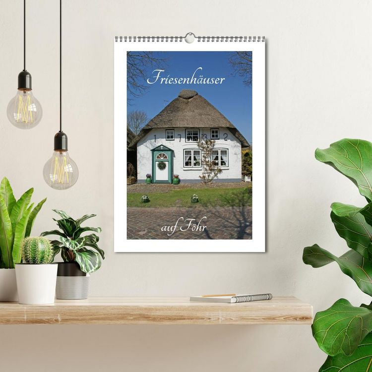 Produktbild: Friesenh&auml;user auf F&ouml;hr (Wandkalender 2026 DIN A3 hoch), CALVENDO Monatskalender
