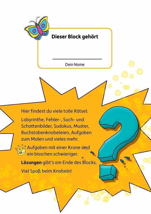Rätselblock ab 6 Jahre - Band 2