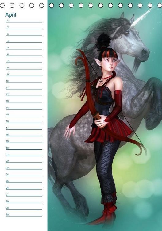 Produktbild: M&auml;dchen im Manga Style (Tischkalender immerw&auml;hrend DIN A5 hoch)
