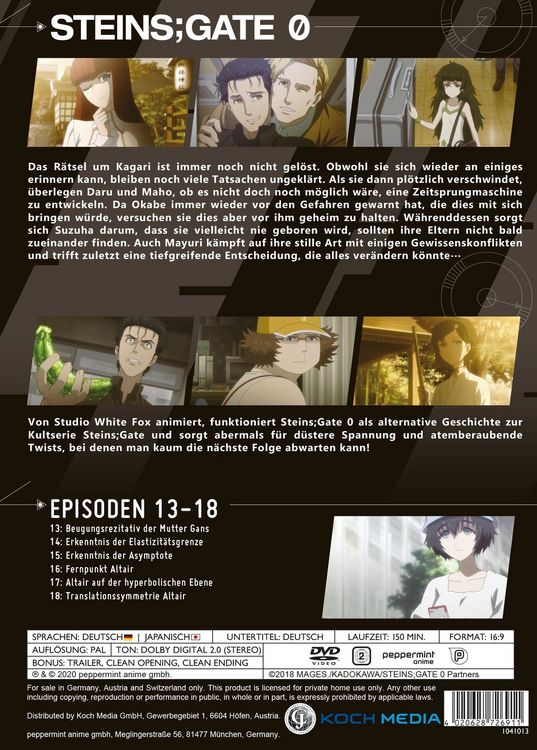 Produktbild: Steins;Gate 0 Vol. 3 [2 DVDs]